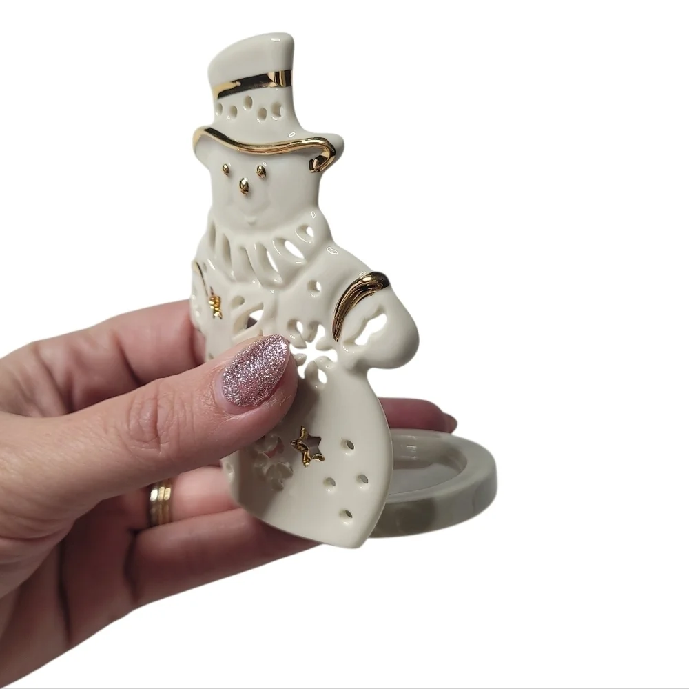 Lenox Snowman Tealight Holder